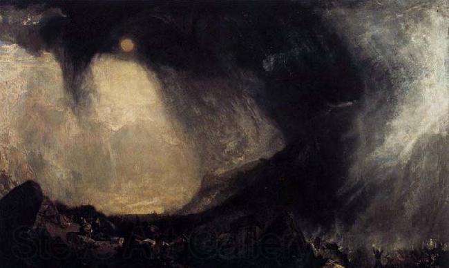 Joseph Mallord William Turner Snow Storm, Hannibal and his Army Crossing the Alps Spain oil painting art